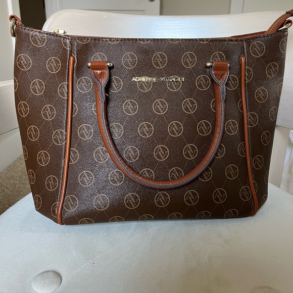Adrienne Vittadini Brown Tote Handbag - Picture 5 of 16